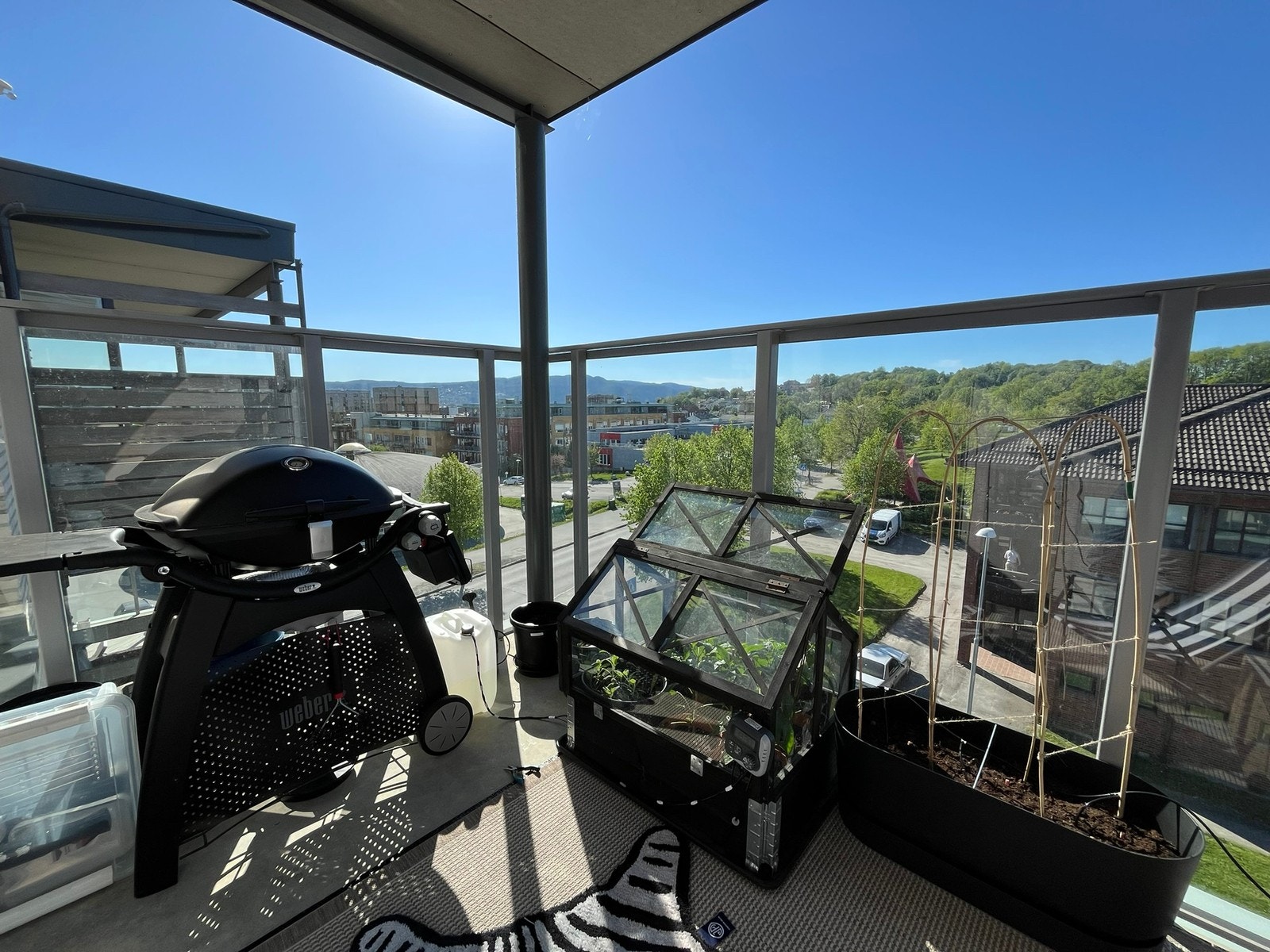 uteområde med grill Galleribilde