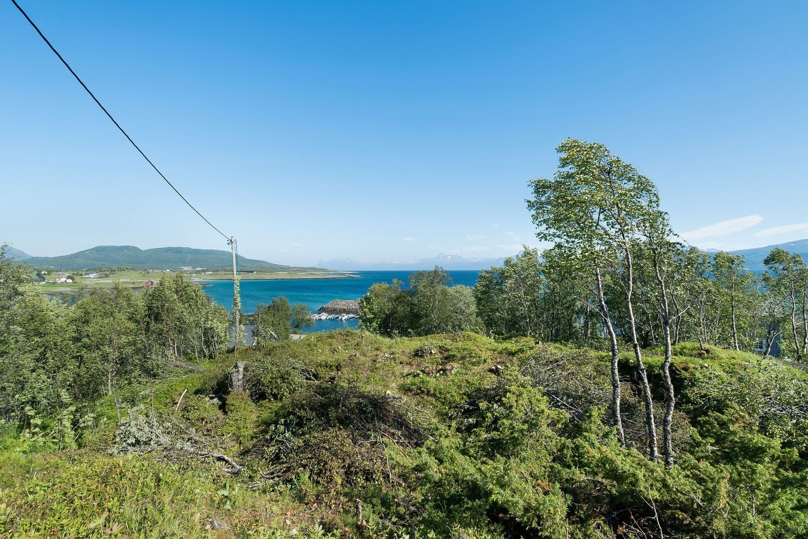 Utsikt over tilleggstomten nedenfor huset Galleribilde