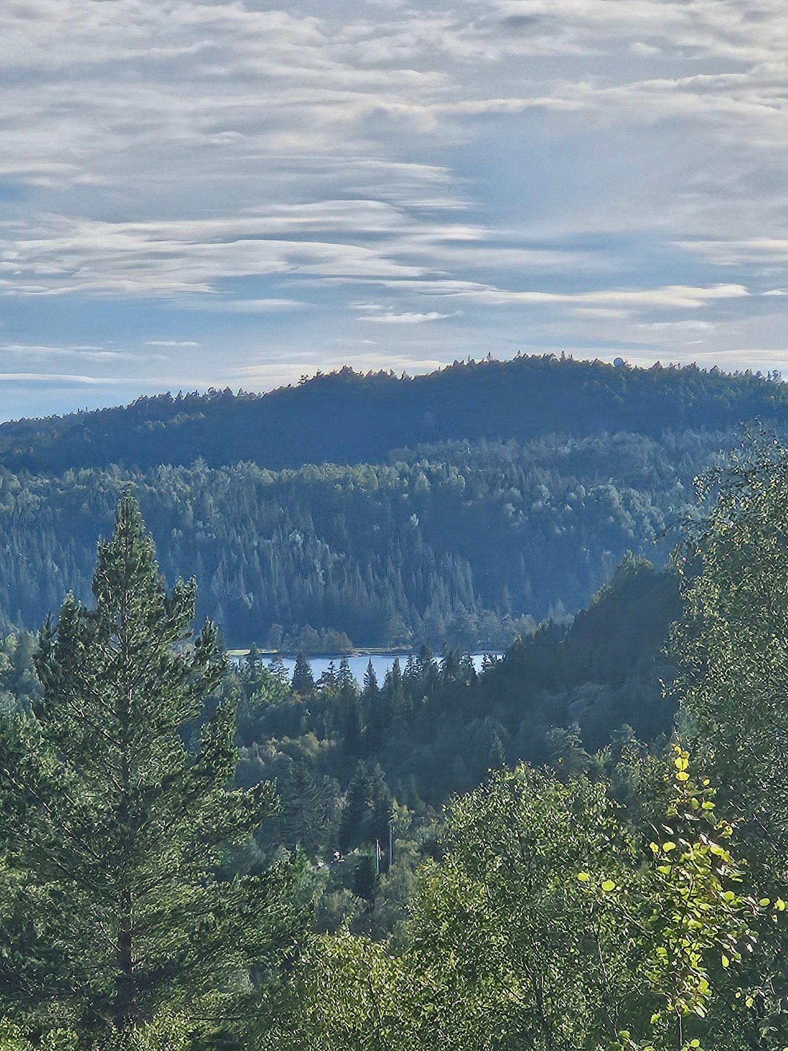 Utsikt til vann fra terrassen Galleribilde