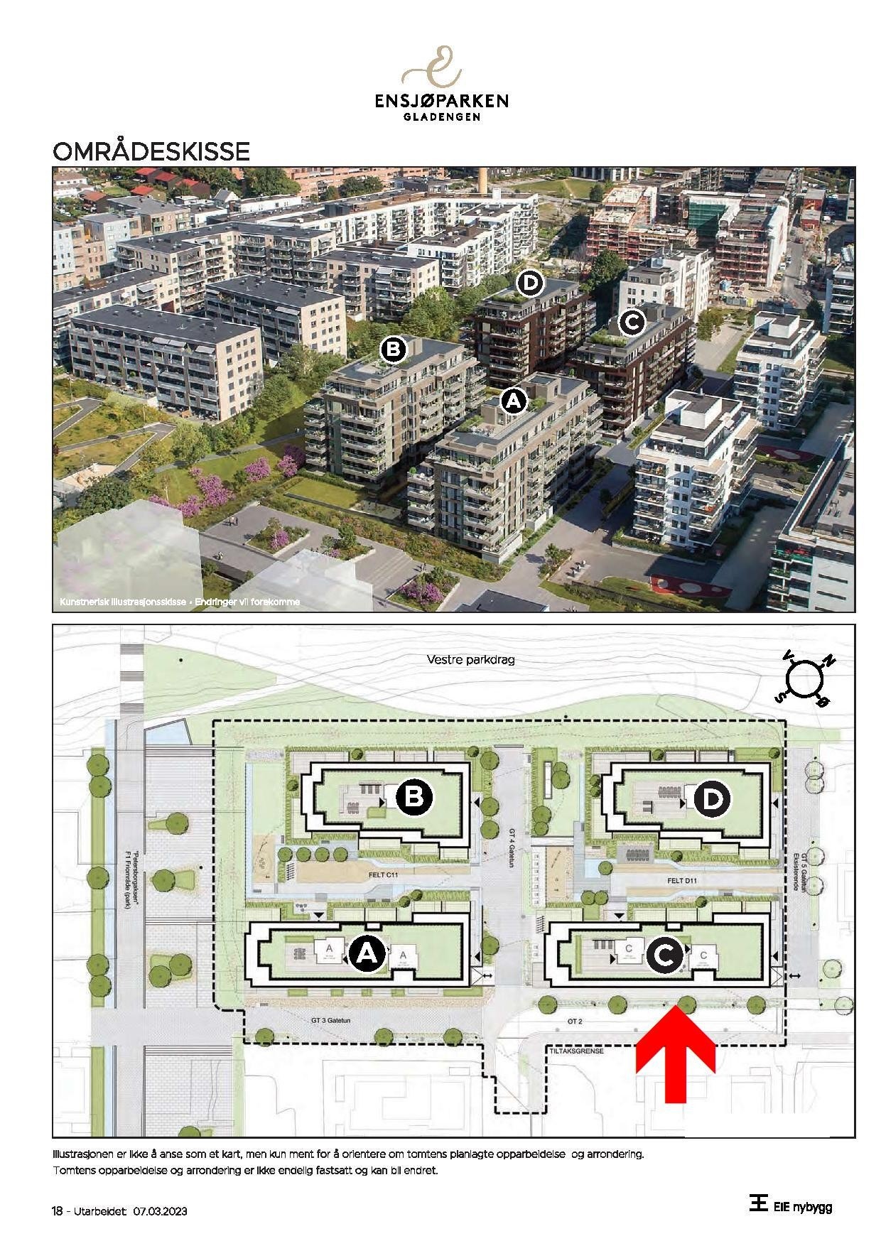 Områdeskisse. Galleribilde