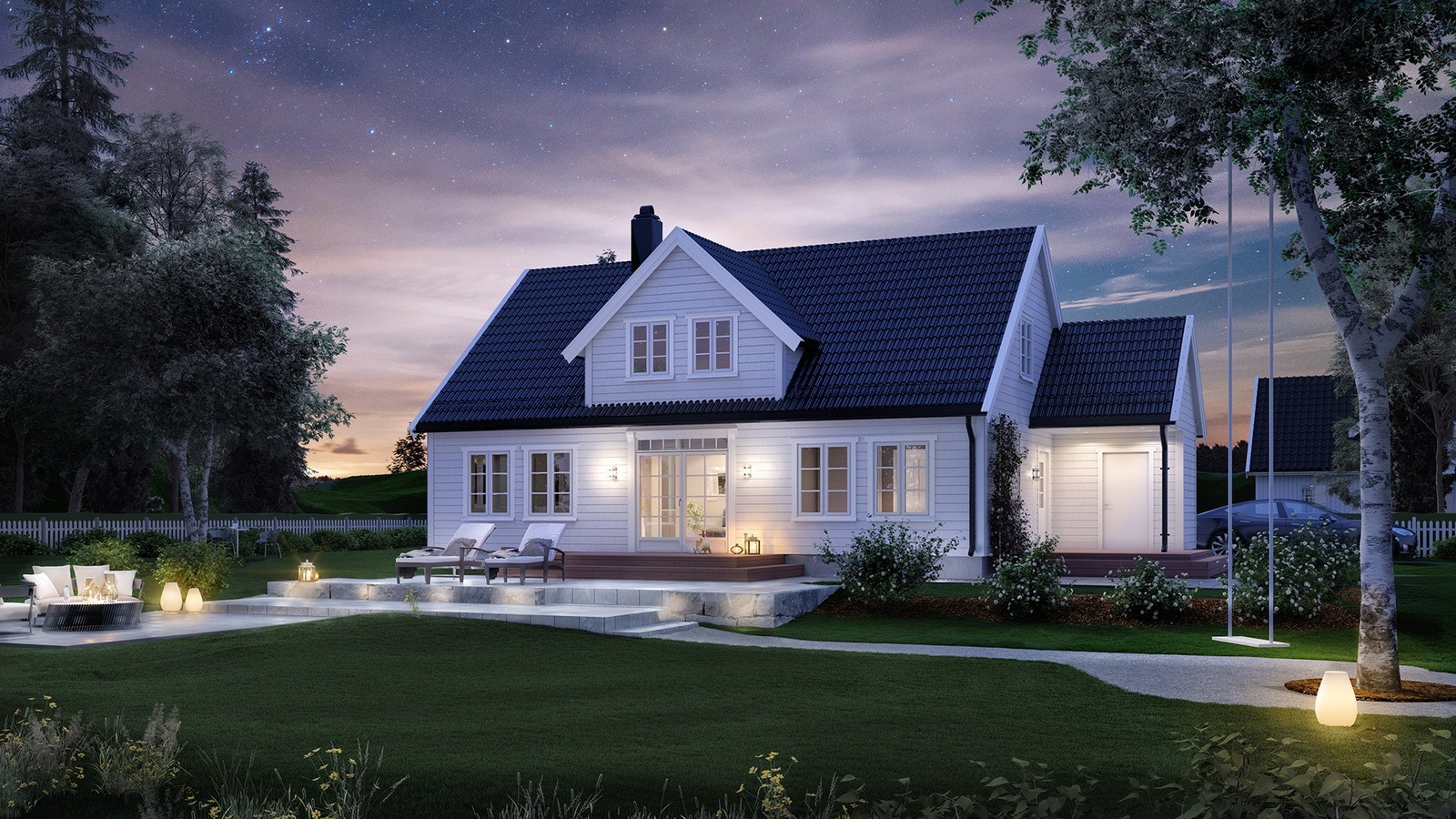 Vika - en klassisk bolig med 4 soverom, 2 bad, loftstue og livsløpsstandard. Galleribilde