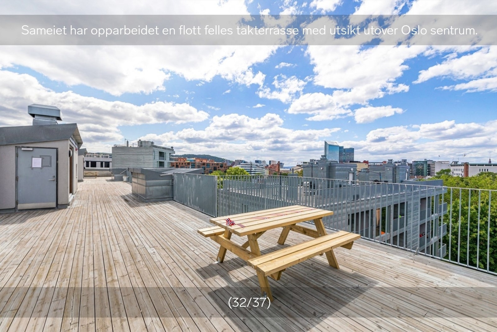 Stor takterrasse Galleribilde