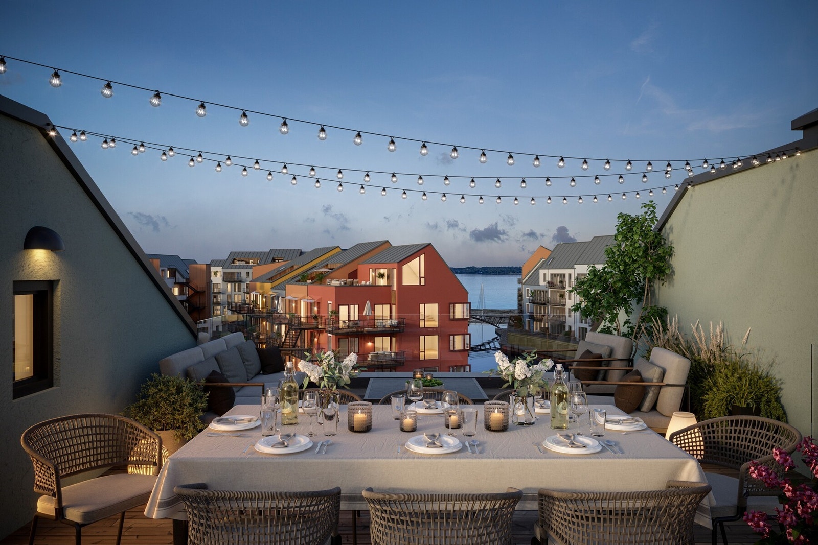 Illustrasjon av takterrassen Galleribilde