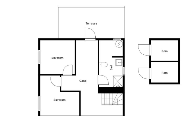 tegning 1 etg Galleribilde