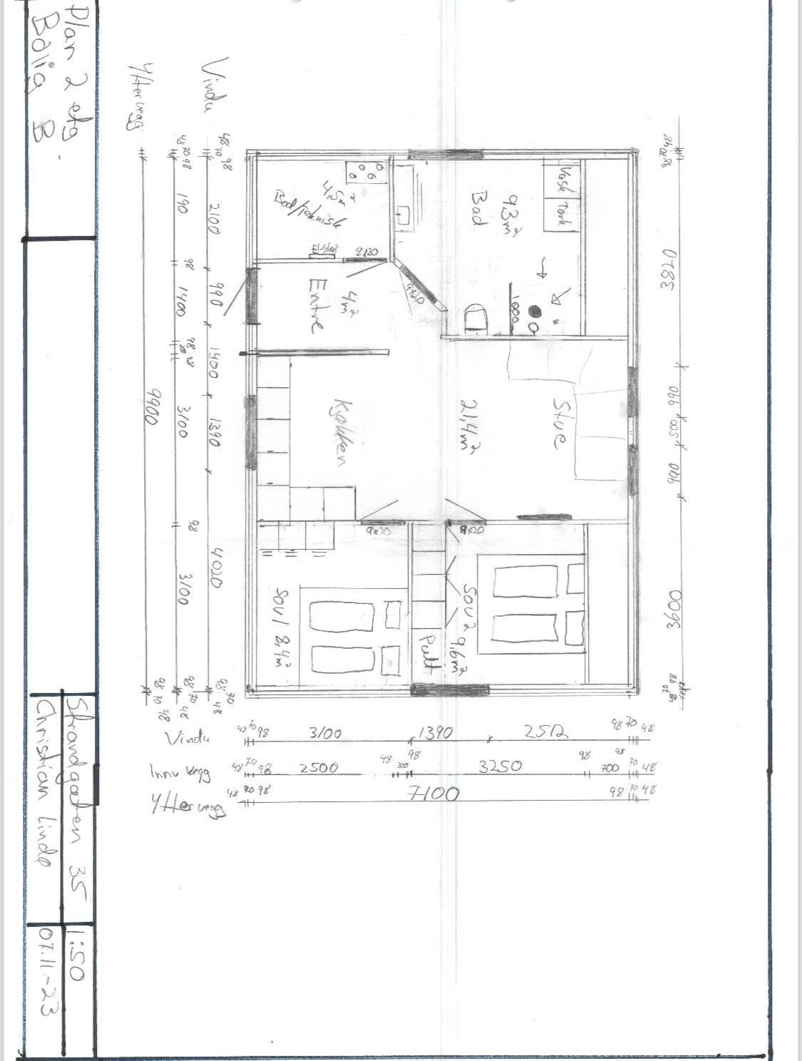 Plantegning Galleribilde