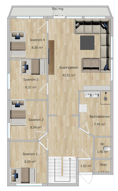 1. etasje Galleribilde