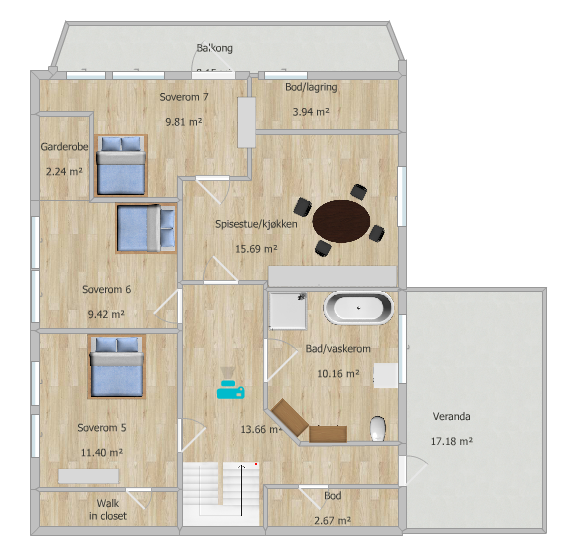 2. etasje Galleribilde