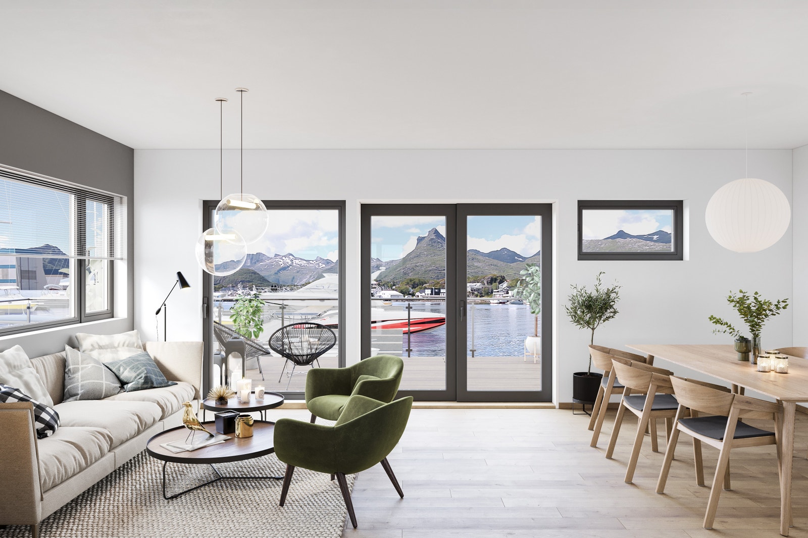 Illustrasjonsfoto - Se for deg å sitte i stuen her å nyte utsikten Galleribilde