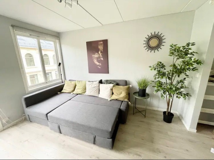 Sovesofa slått ut. Galleribilde