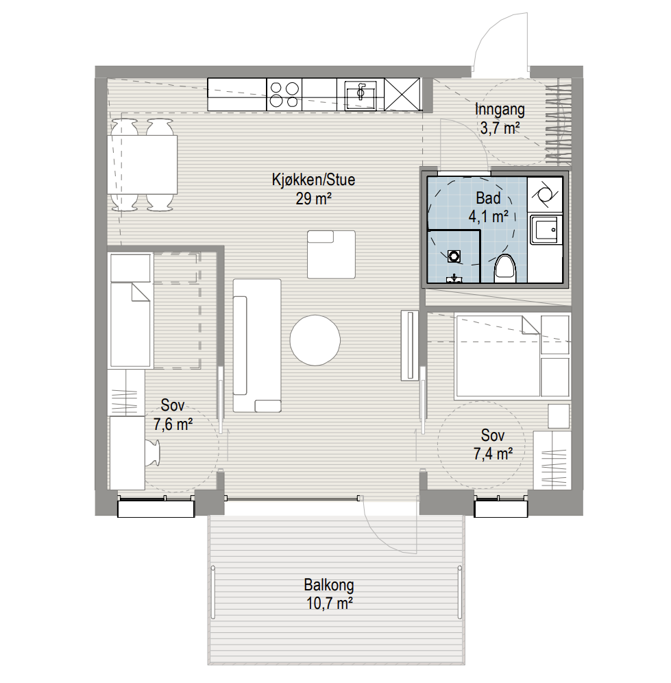 Plantegning Galleribilde