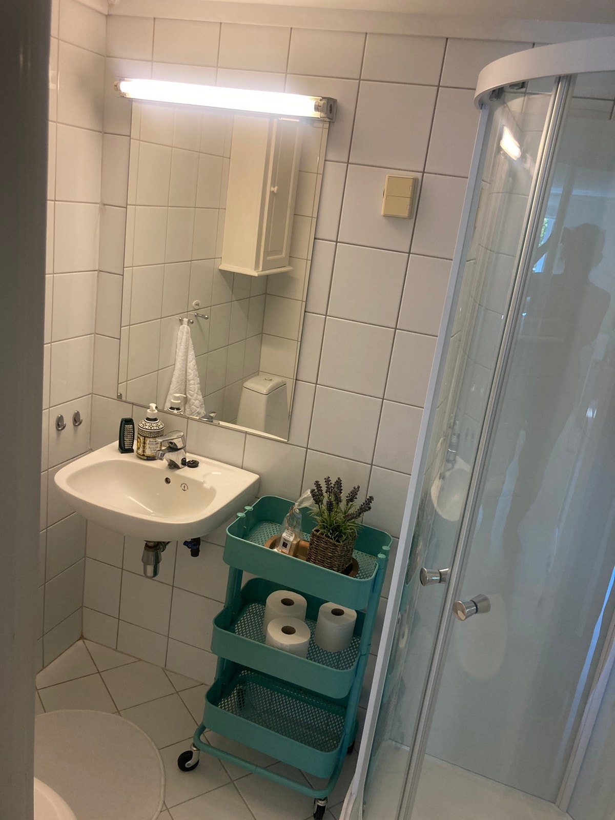 Lite bad med varmekabler Galleribilde