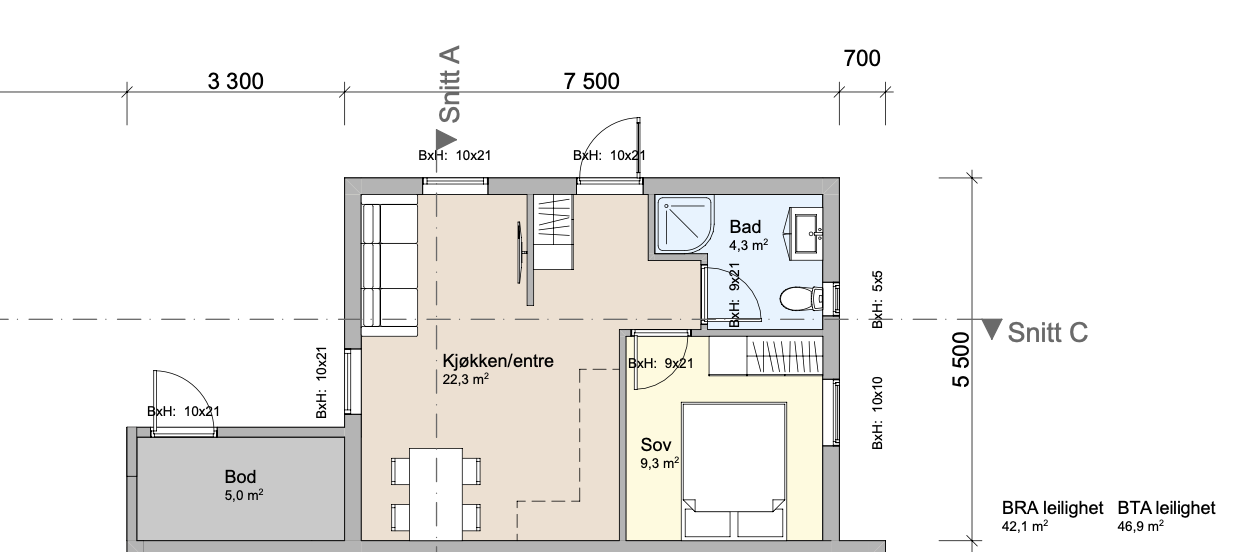 Plantegning Galleribilde