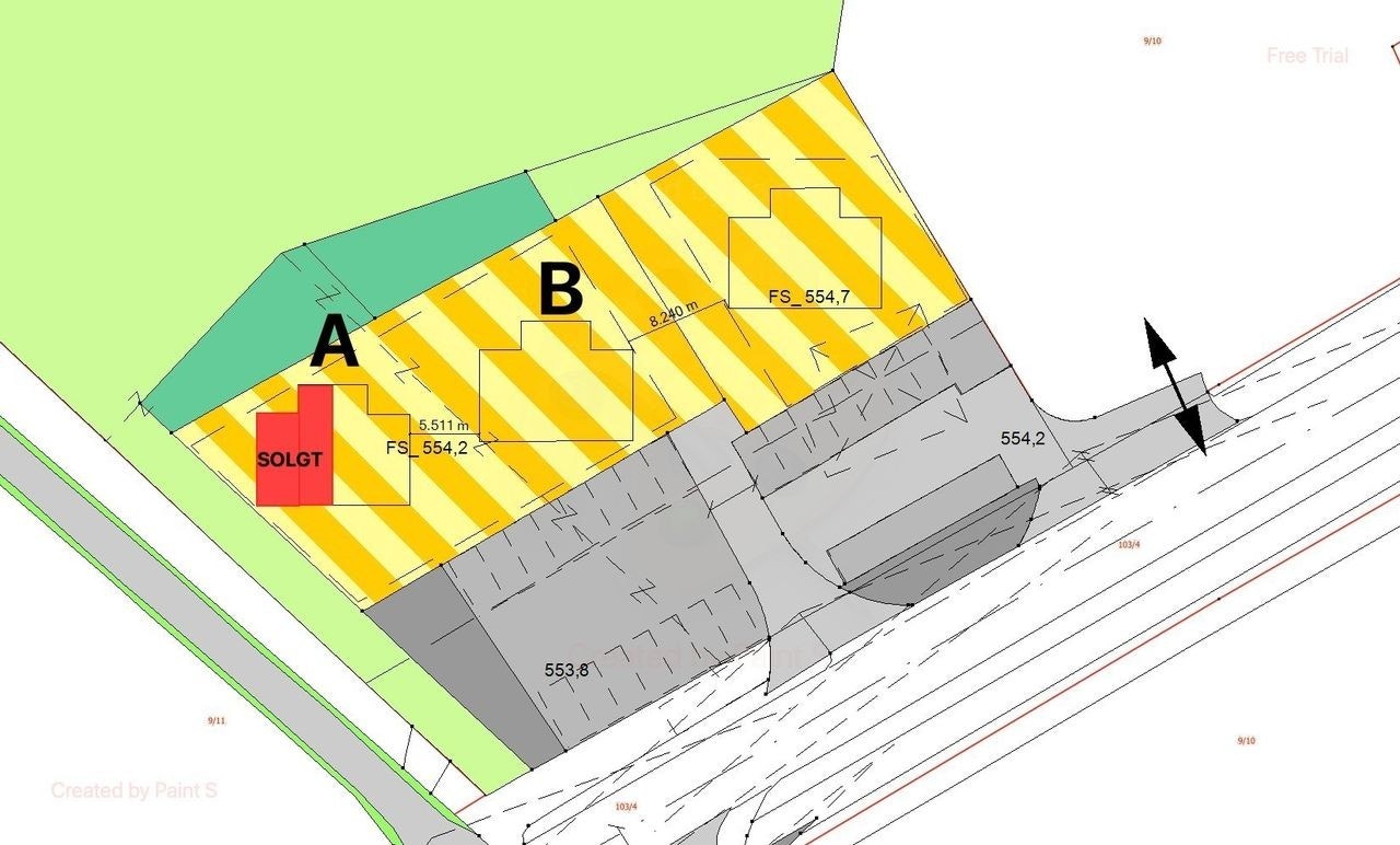 Plassering av byggene Galleribilde