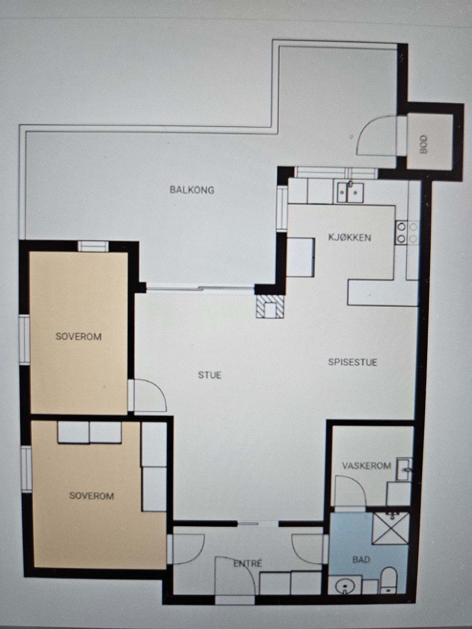 Plantegning Galleribilde