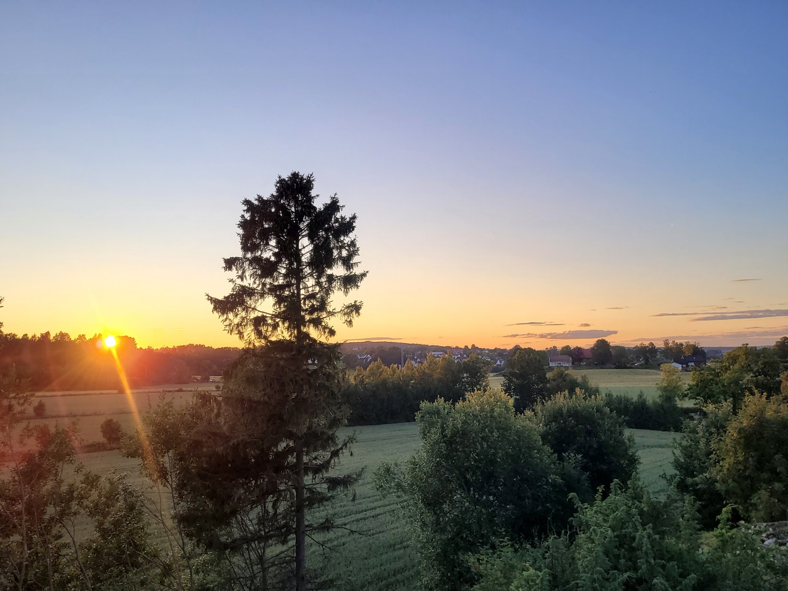 Solnedgang. Galleribilde