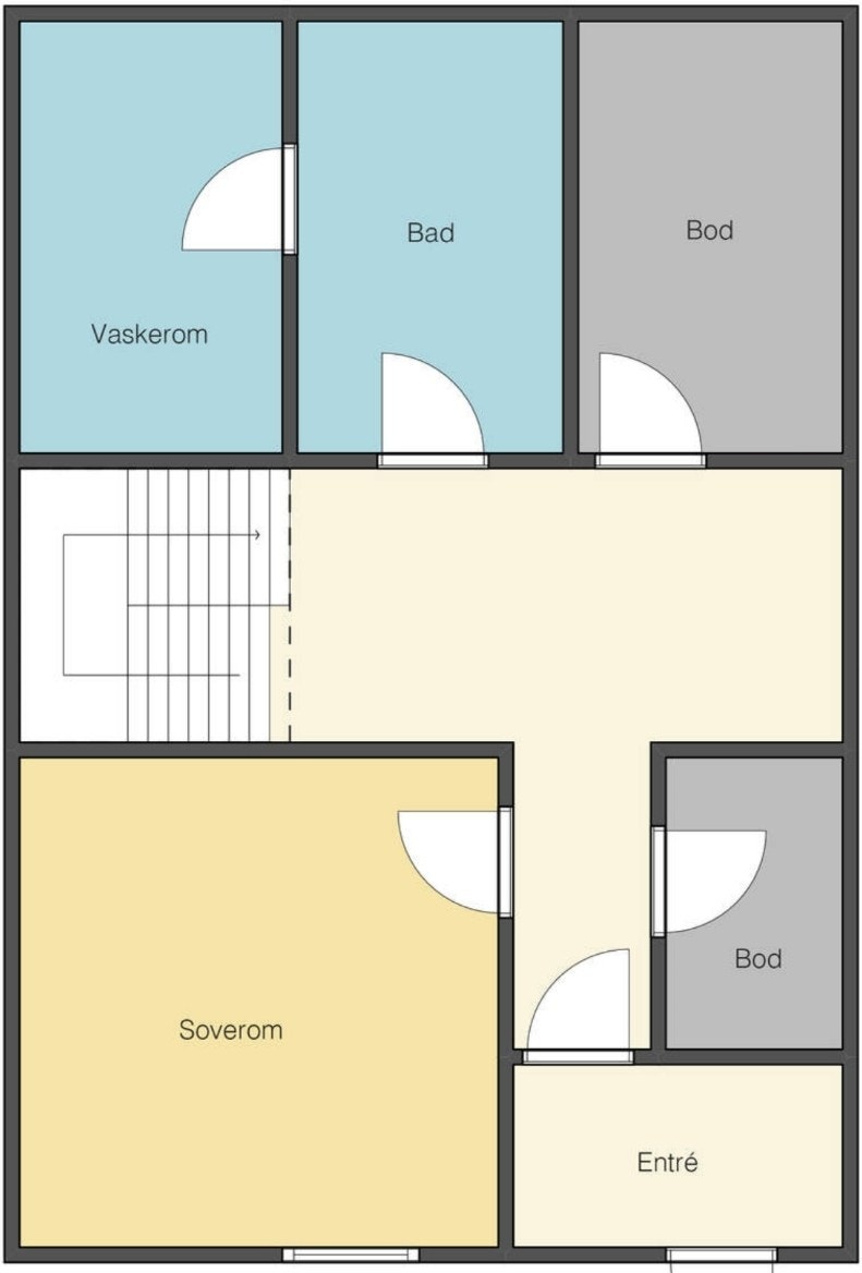 plantegning 1. etg Galleribilde
