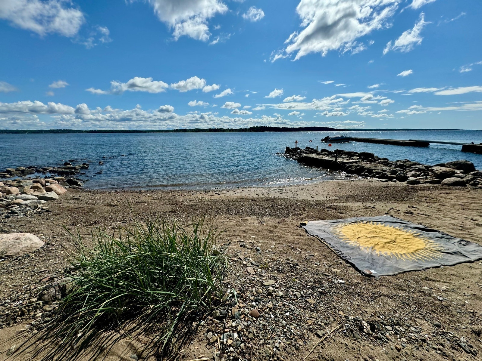 Egen strand med flott sand Galleribilde