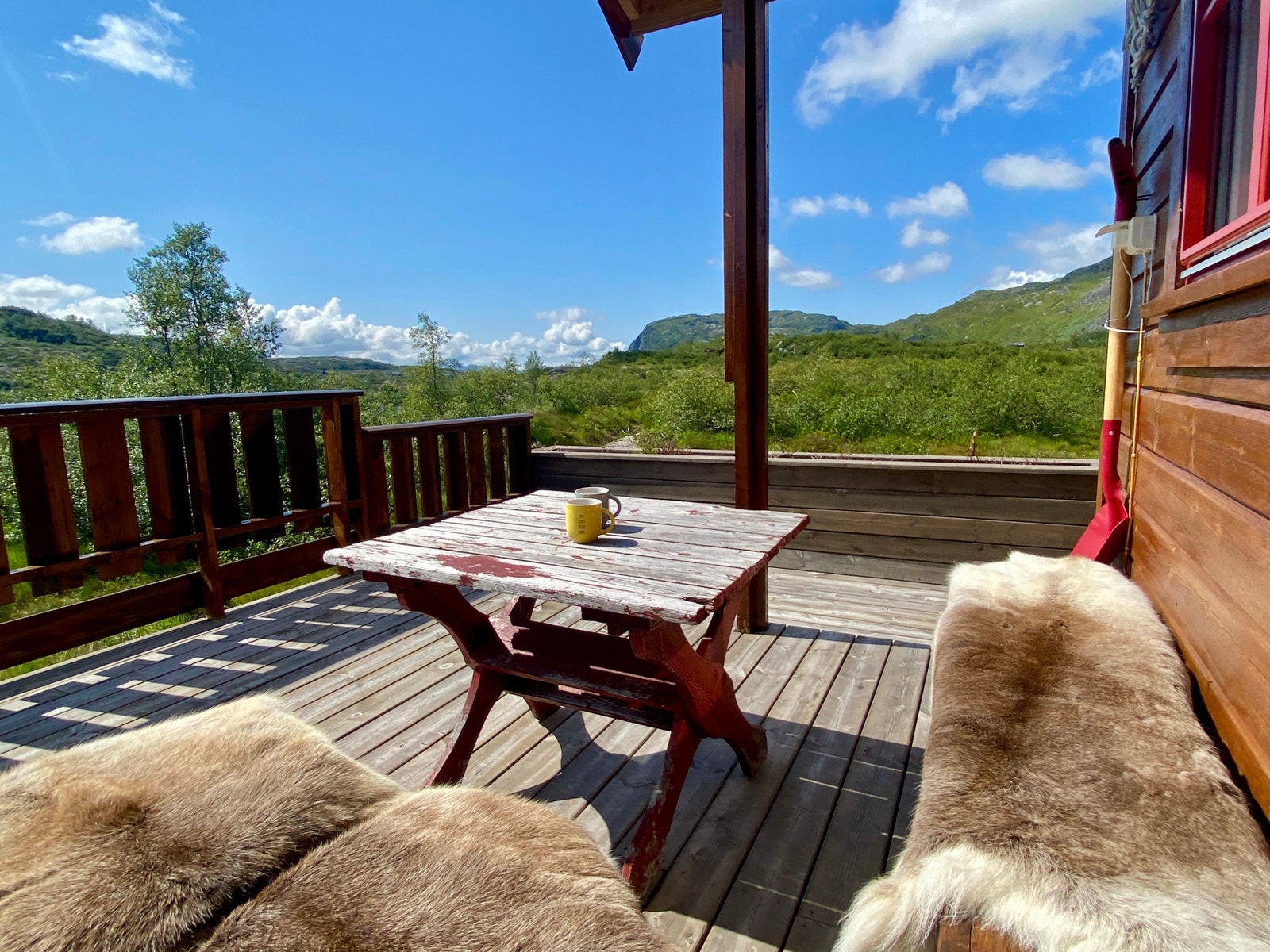 Terasse med utsikt Galleribilde