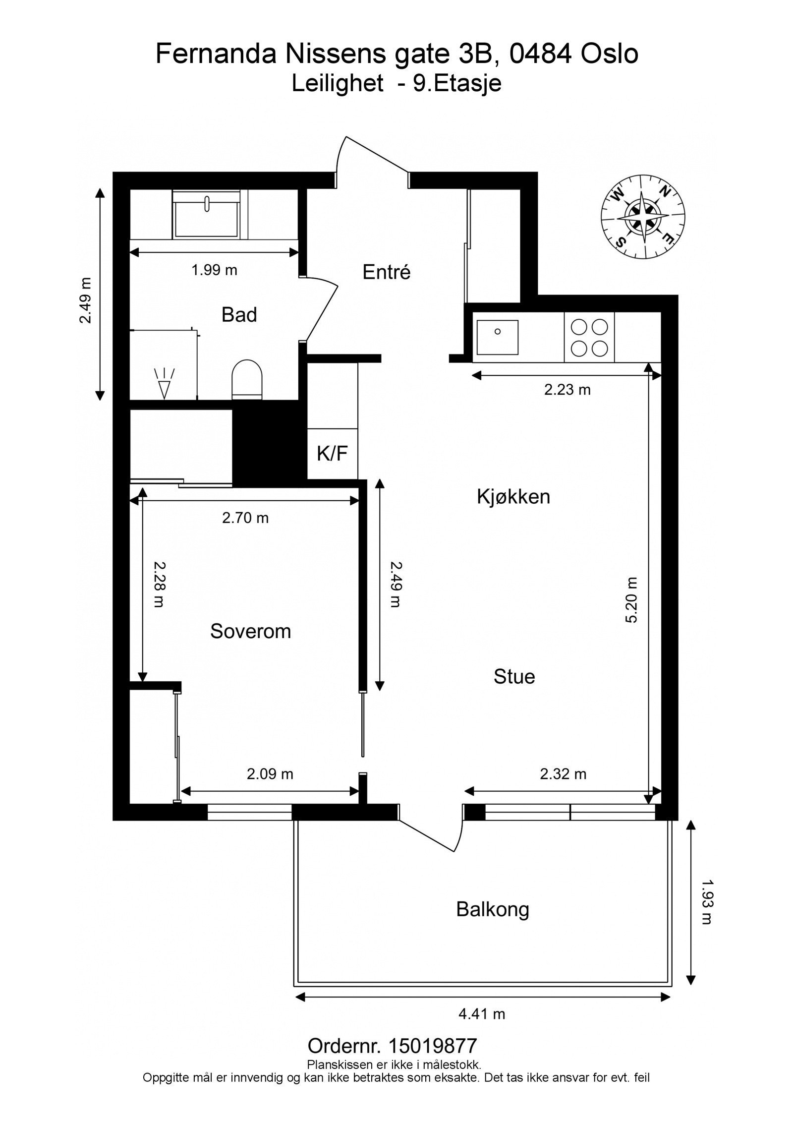 Plantegning. Heisadkomst. Galleribilde