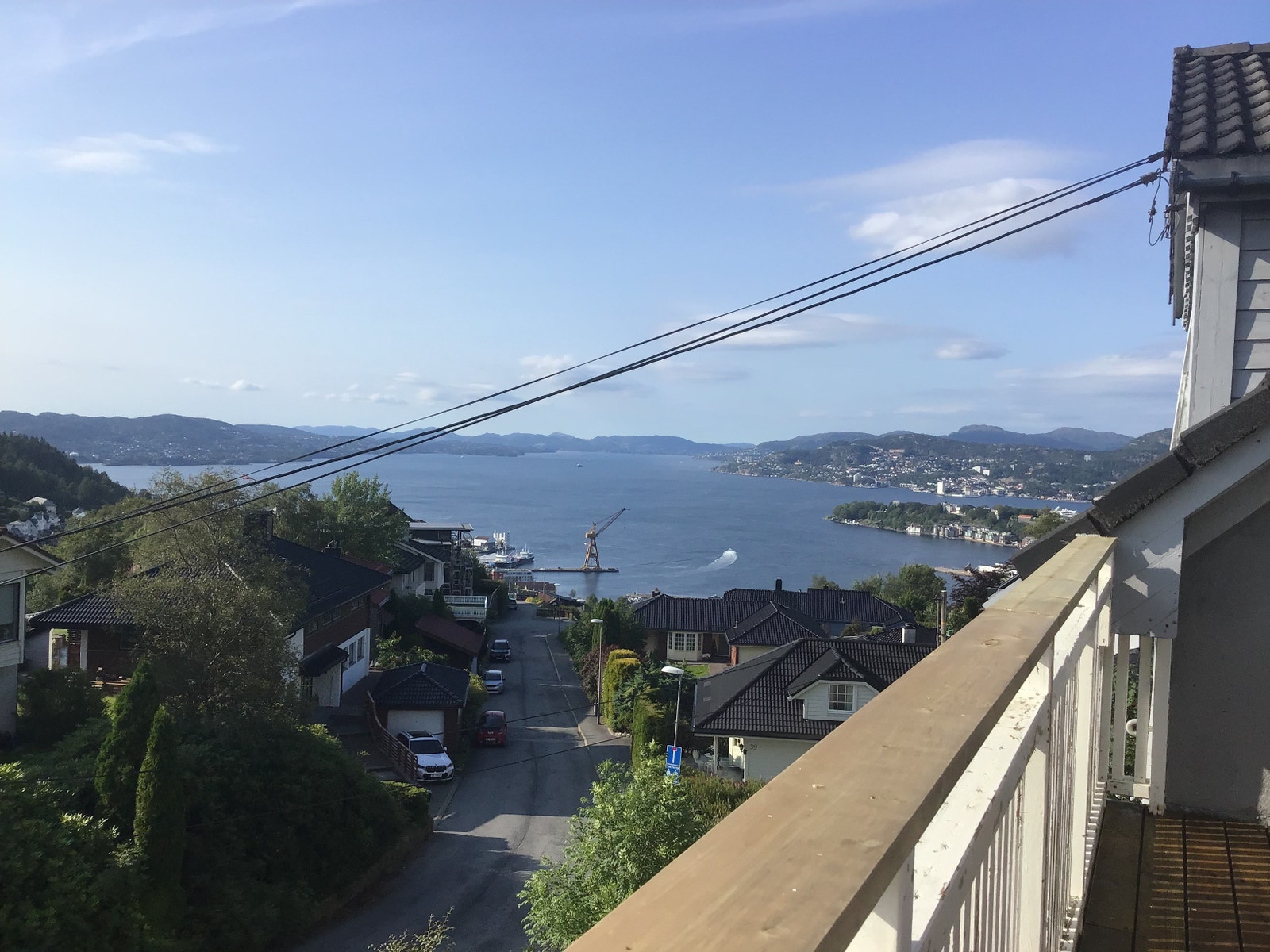 Utsikt fra balkong. Galleribilde