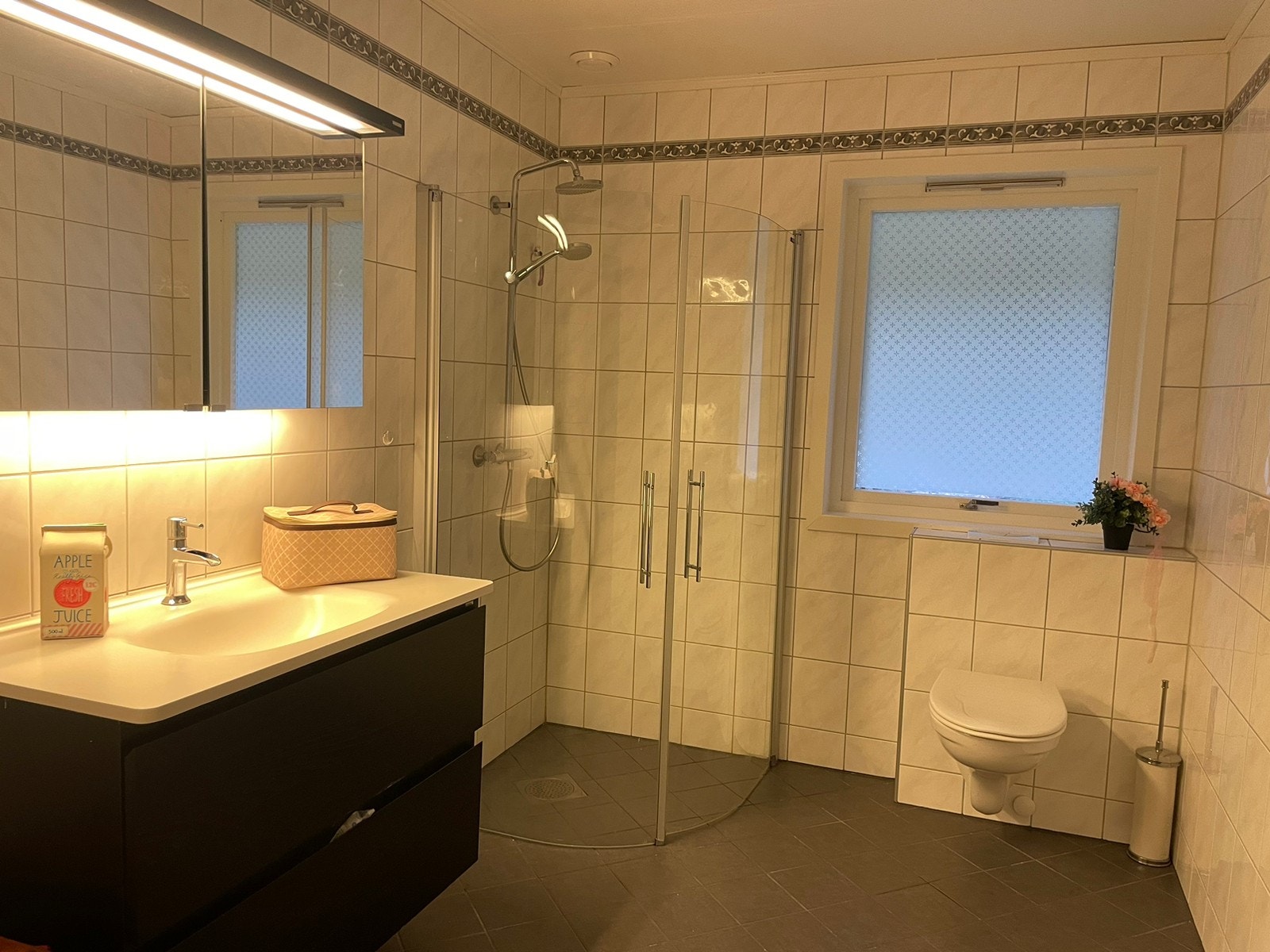 Stort bad med vaskemaskin Galleribilde