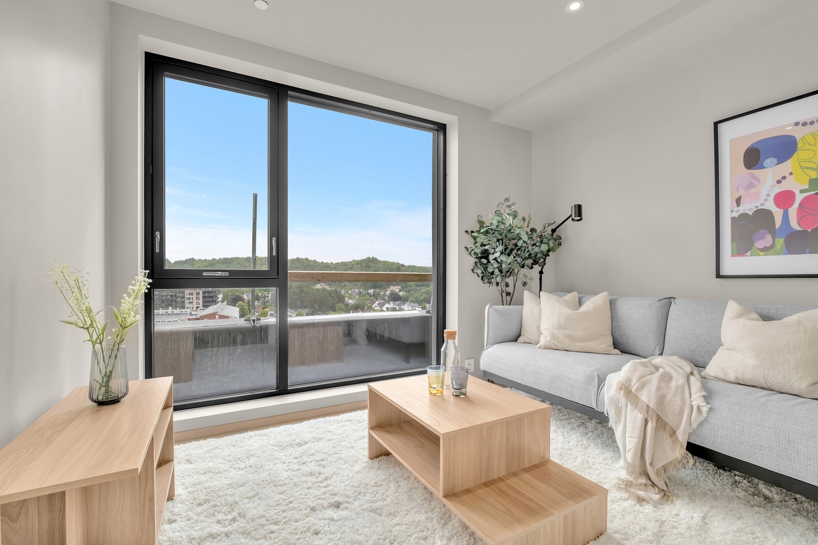 En hyggelig TV-stue som også kan brukes som soverom Galleribilde