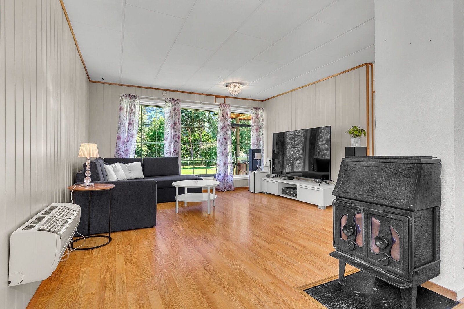 Ildsted i stue Galleribilde