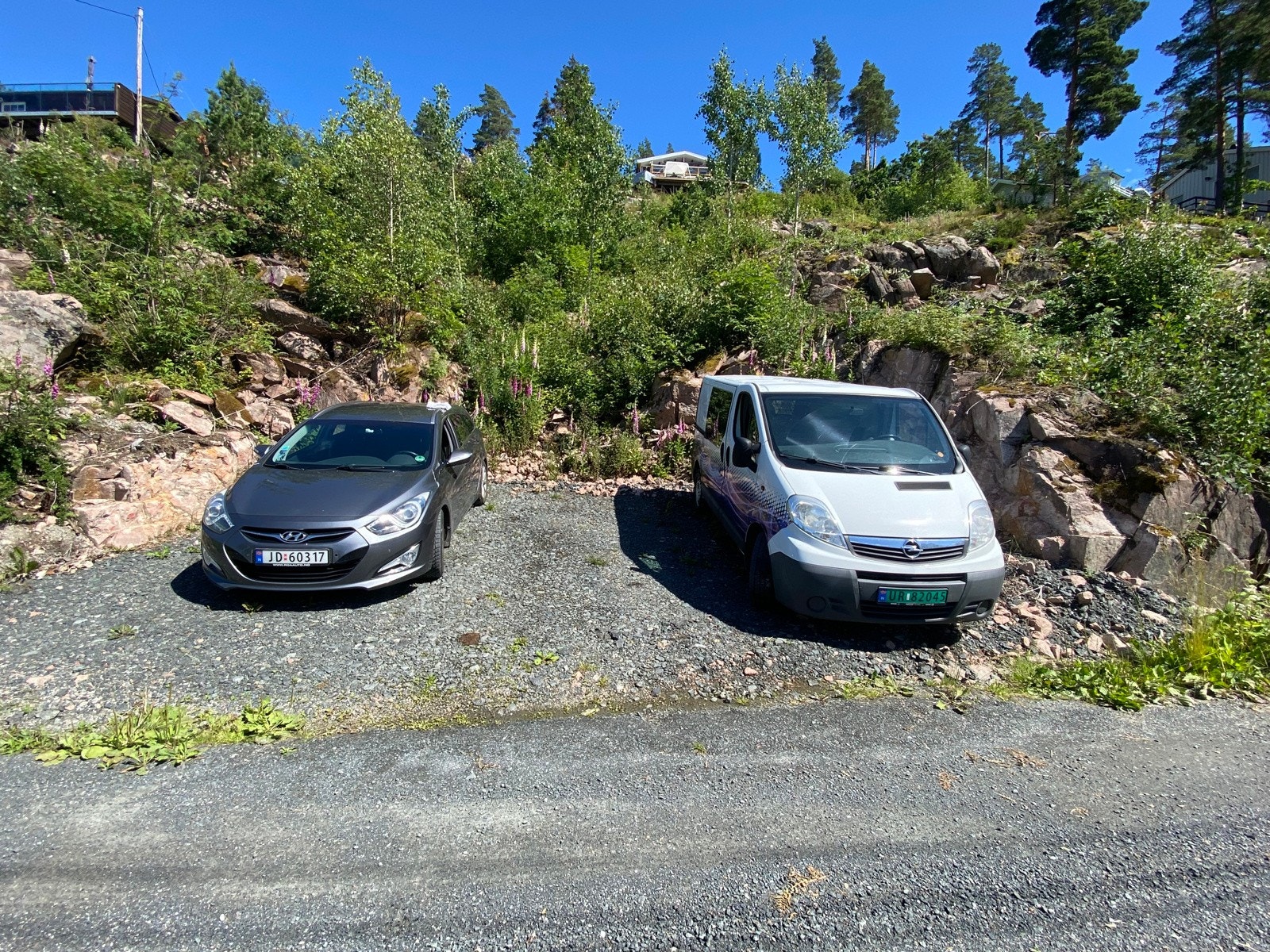 Gode parkeringsmuligheter på egen tomt Galleribilde