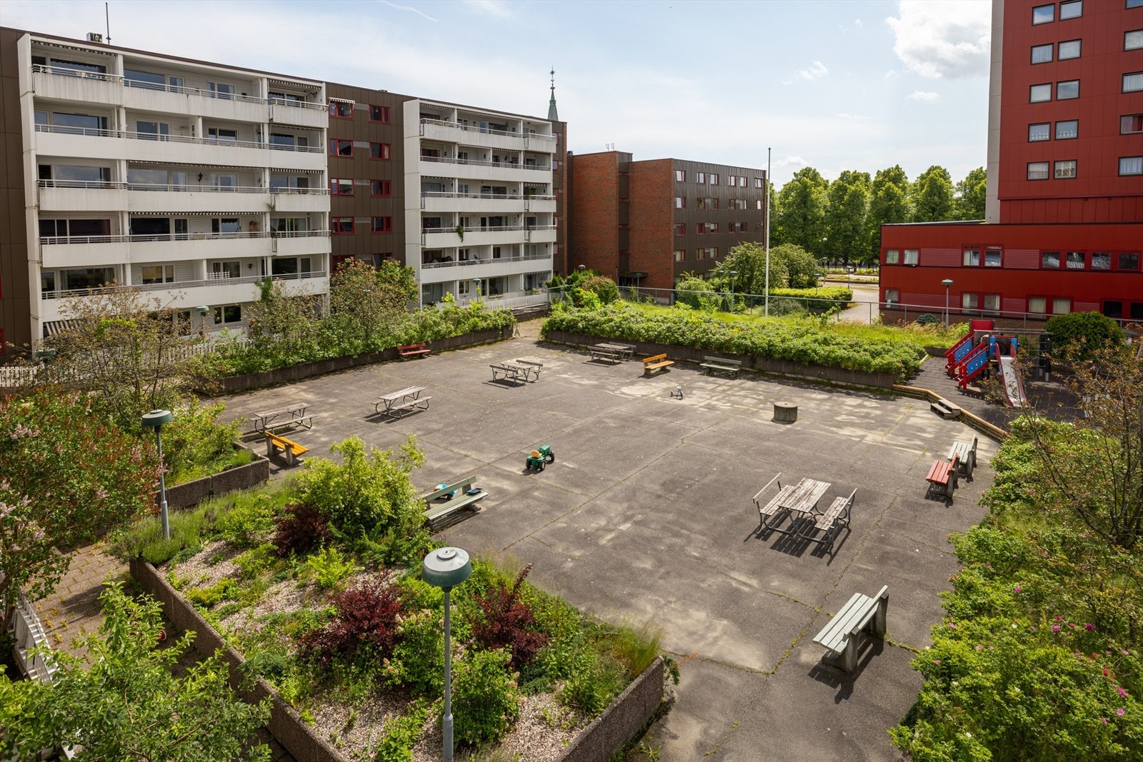 Utsikt fra balkong Galleribilde
