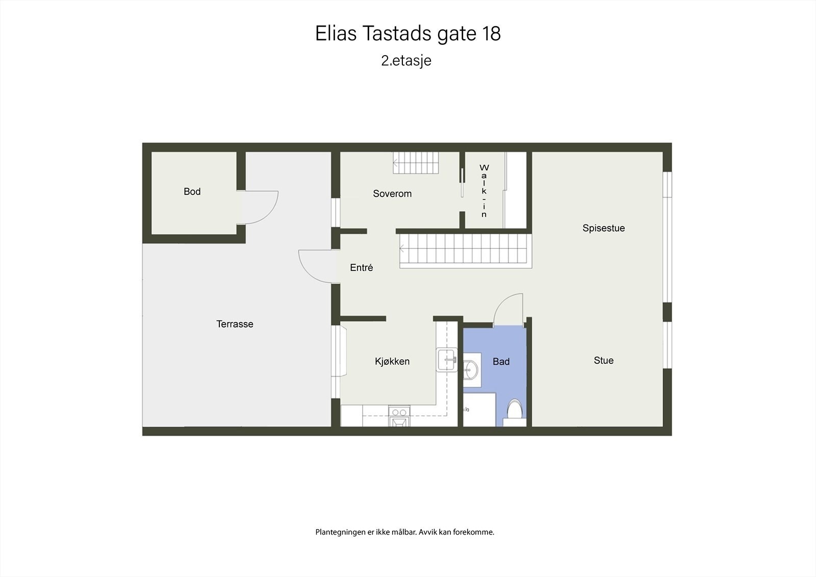 Planskisse 1. etasje. Galleribilde