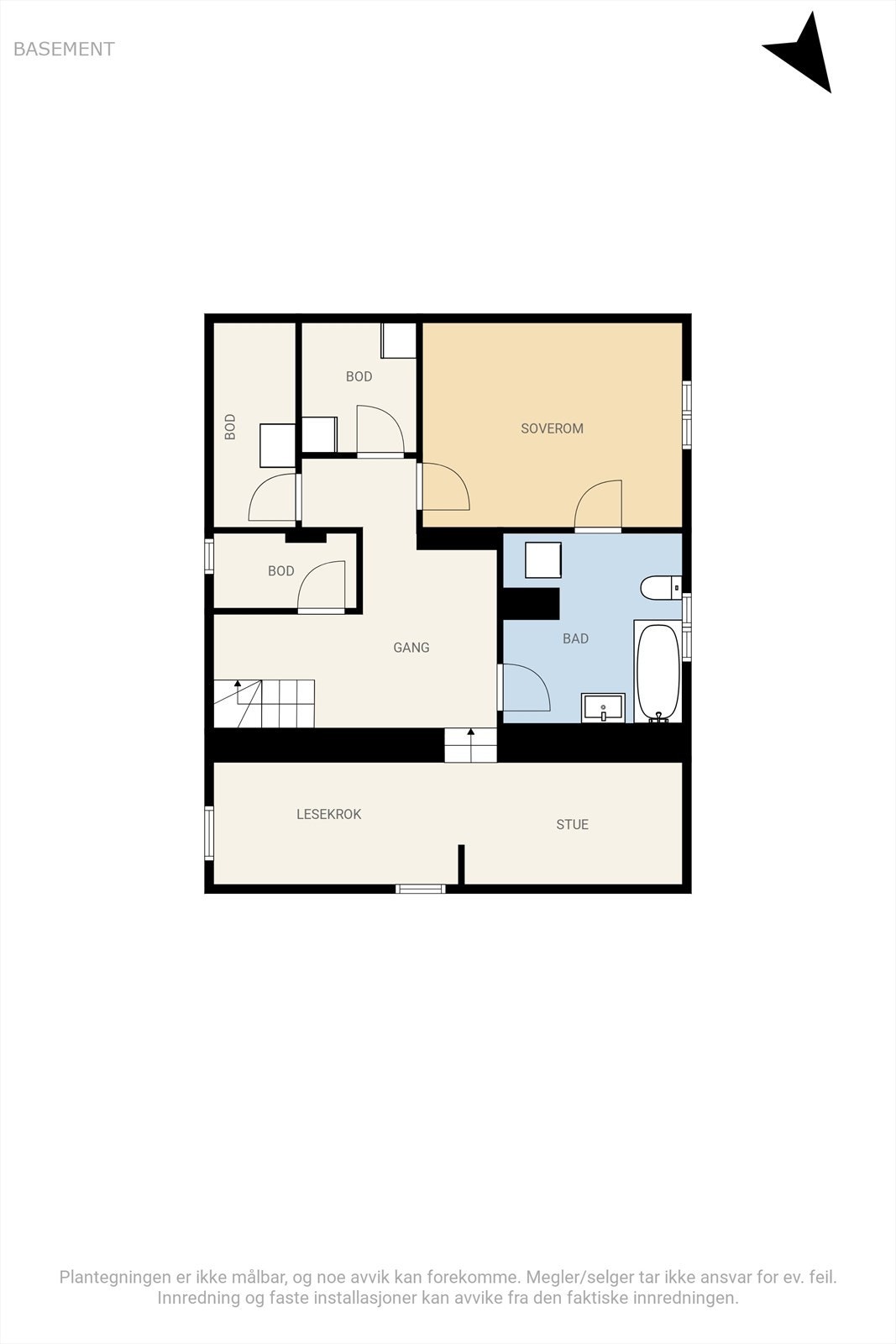 Plantegning kjeller Galleribilde