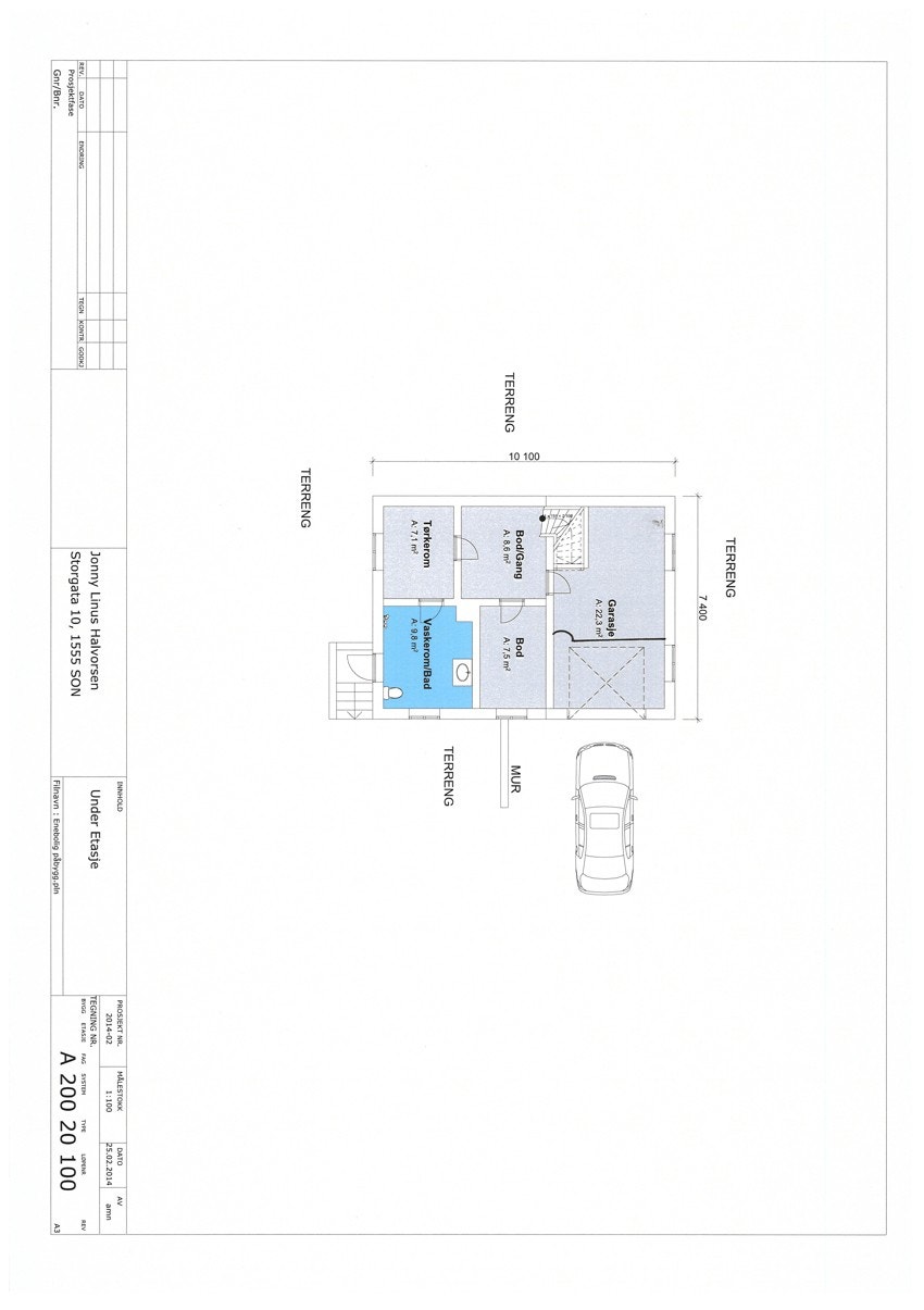 Under etasjen - plantegning. Galleribilde