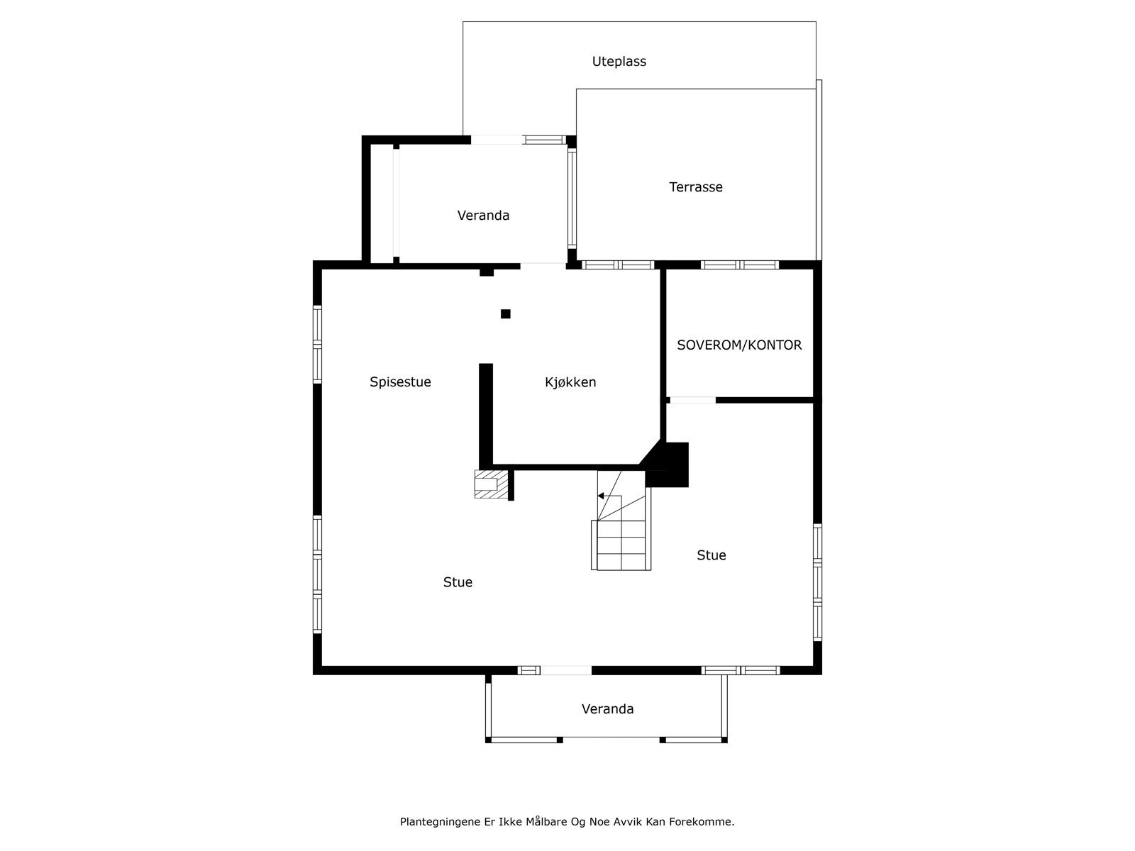 Plantegning - 1.etasje Galleribilde
