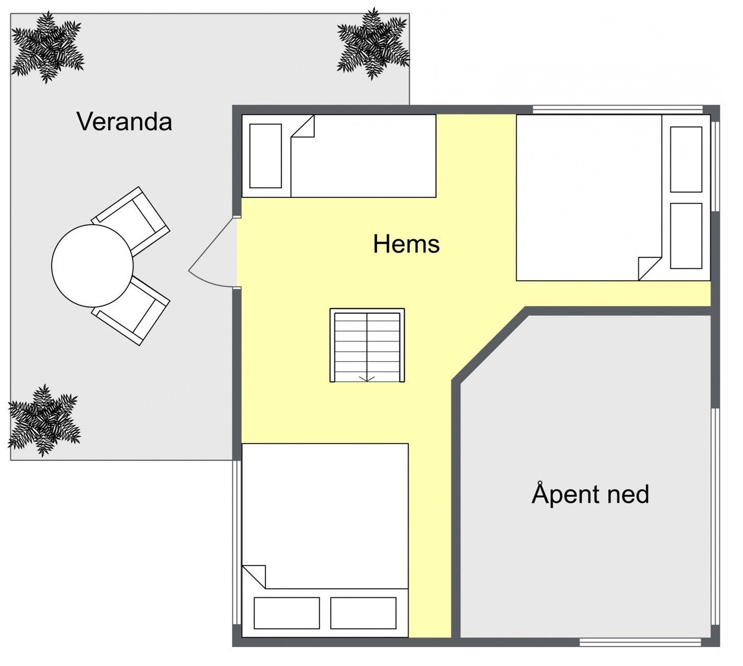 Plantegning hems Galleribilde