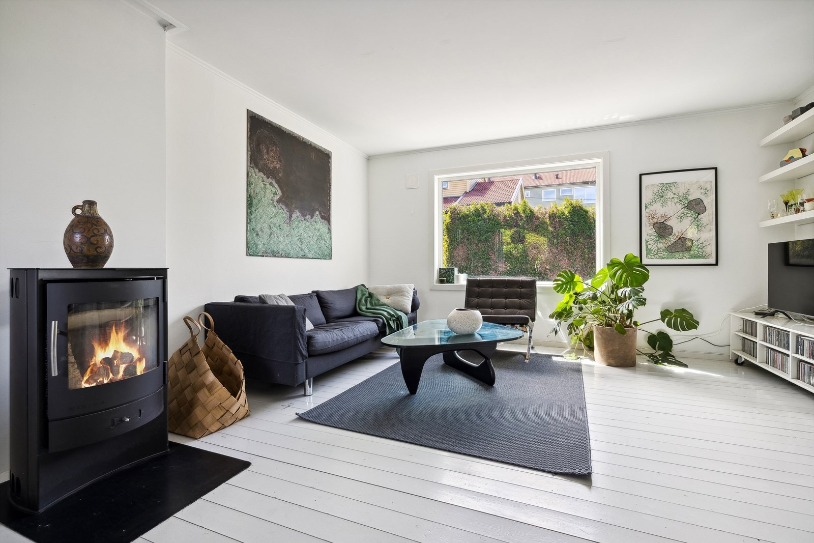 Peis som gir godt med varme og hygge. Galleribilde