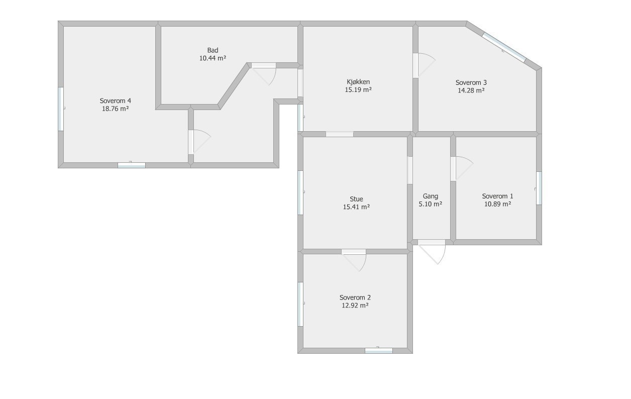 Planskisse Galleribilde