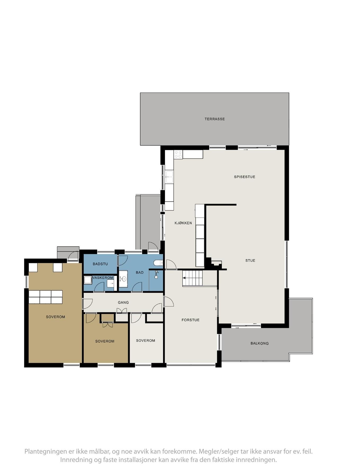 Planløsning 1.etg. Galleribilde