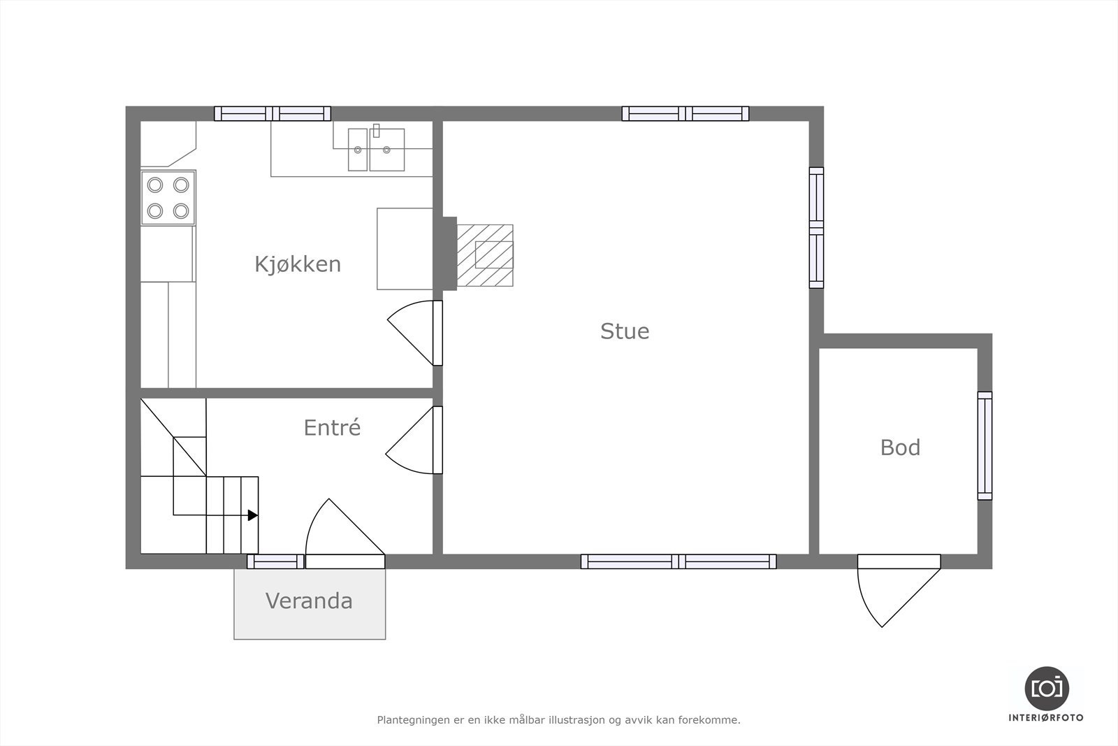 Plantegning Galleribilde