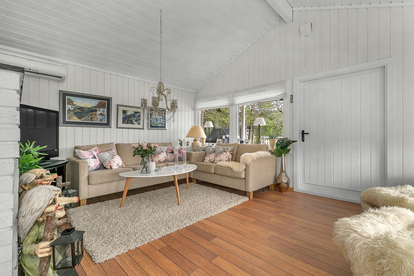 Lys og luftig stue Galleribilde