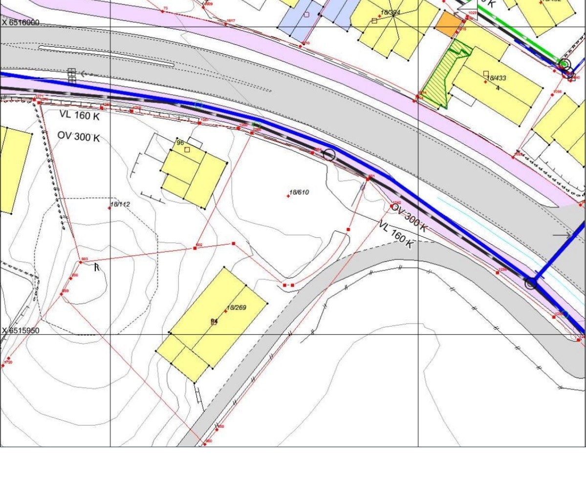 Situasjonskart av tomten Galleribilde