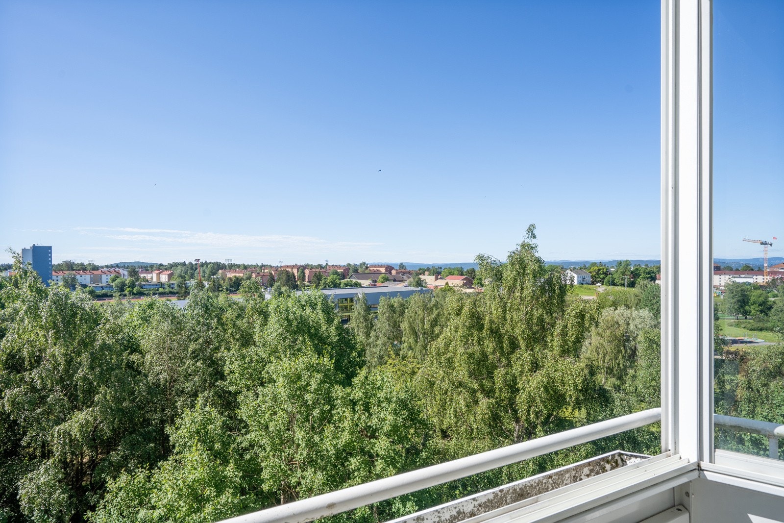 Fra balkongen har man en flott utsikt. Galleribilde