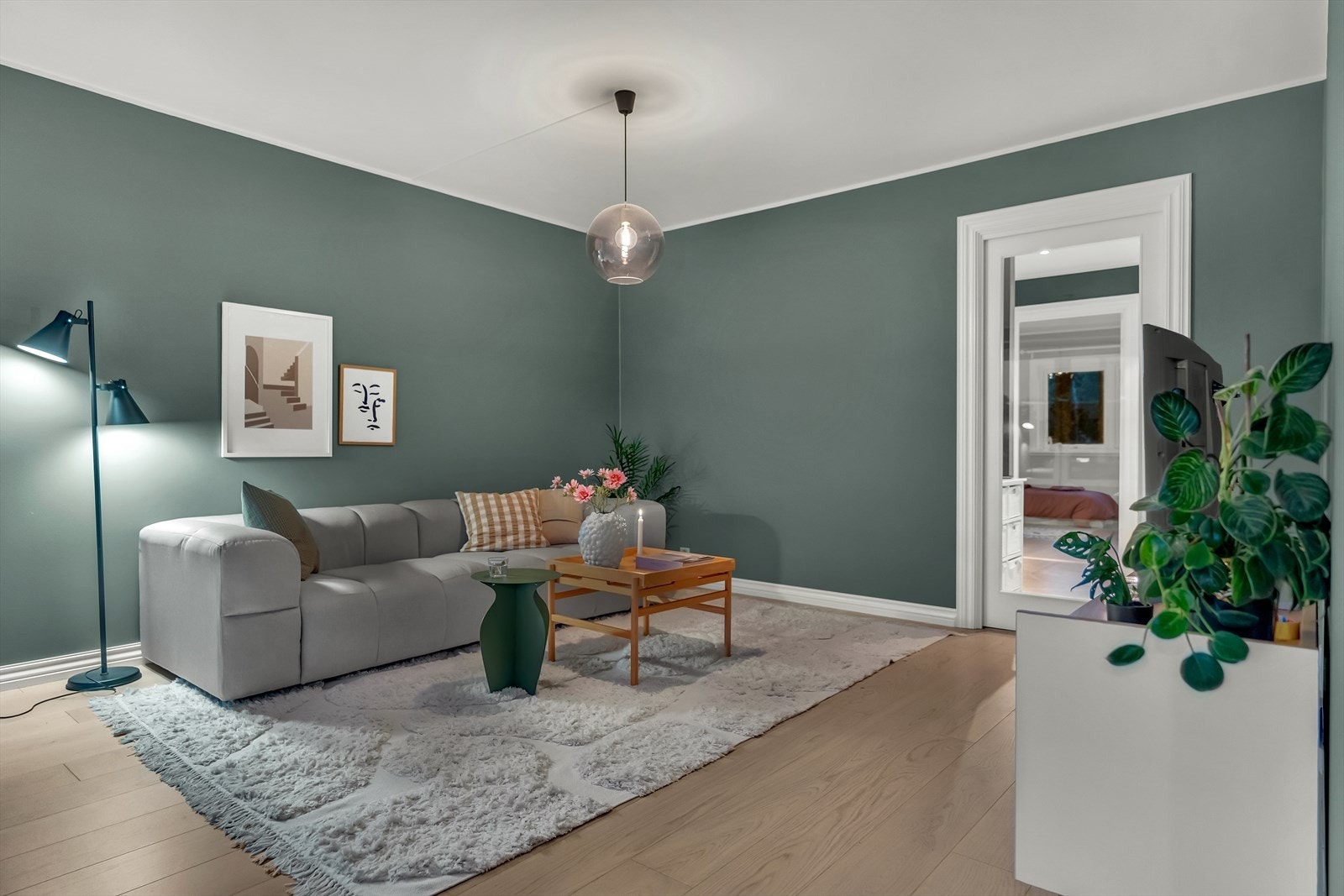 Her i sofakroken kan man nyte gullrekka fredag kveld! Galleribilde