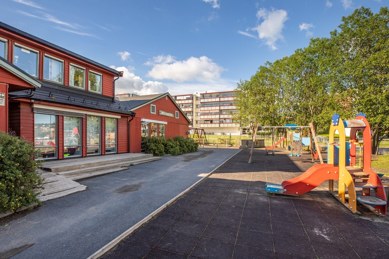 Løken Barnehage ligger kun 350 meter fra leiligheten. Galleribilde