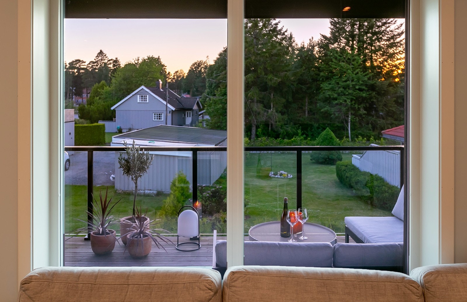 Utsikt fra sofa Galleribilde