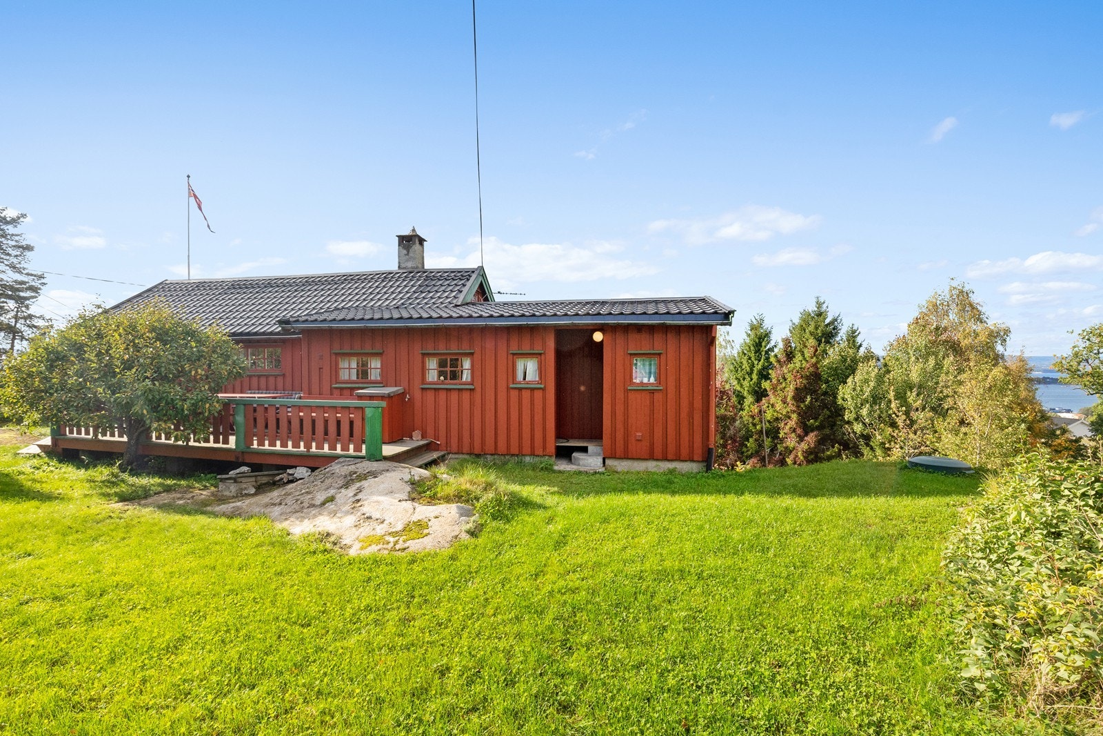 Hage og fasade på østsiden Galleribilde