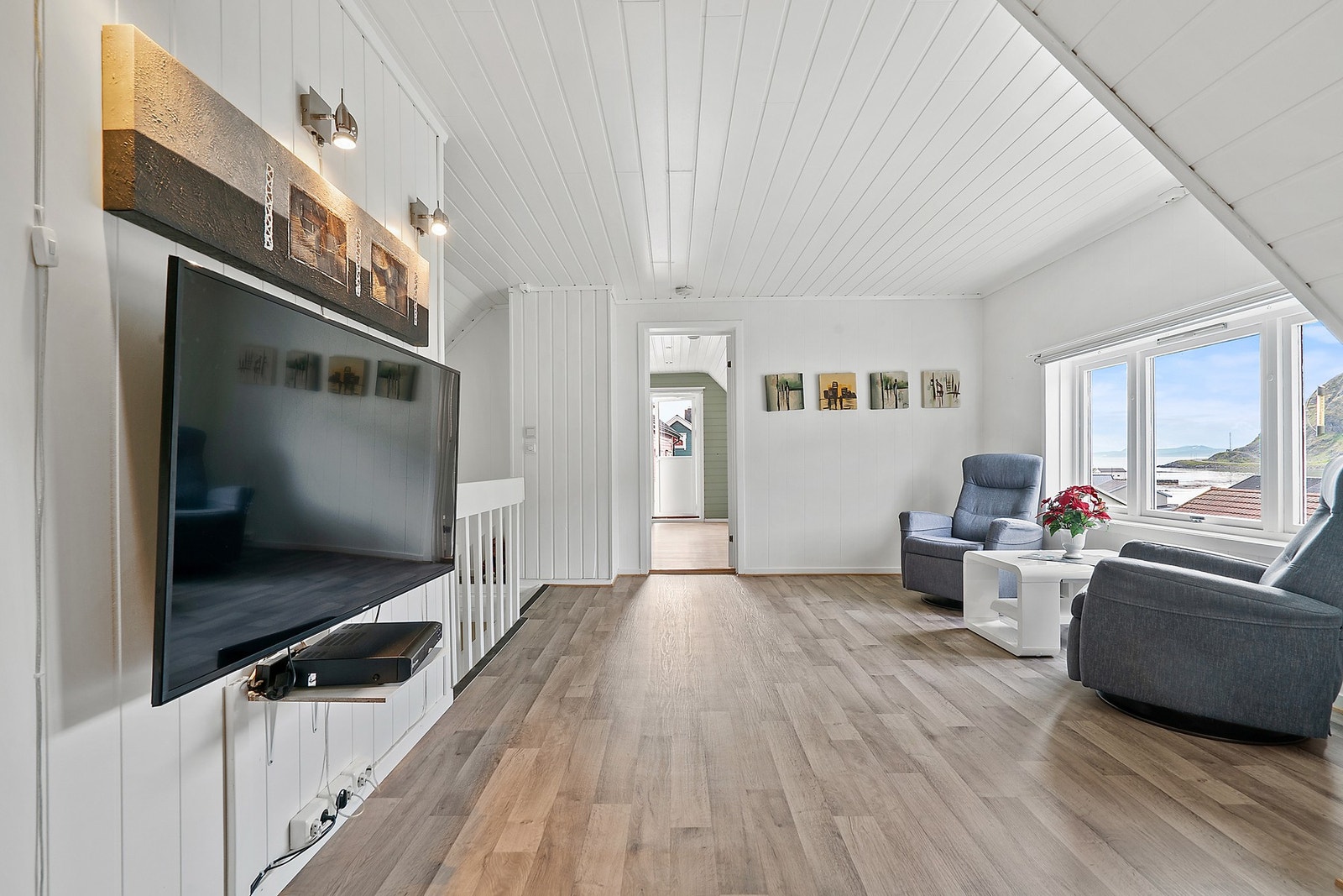 Loftstue med utsikt Galleribilde