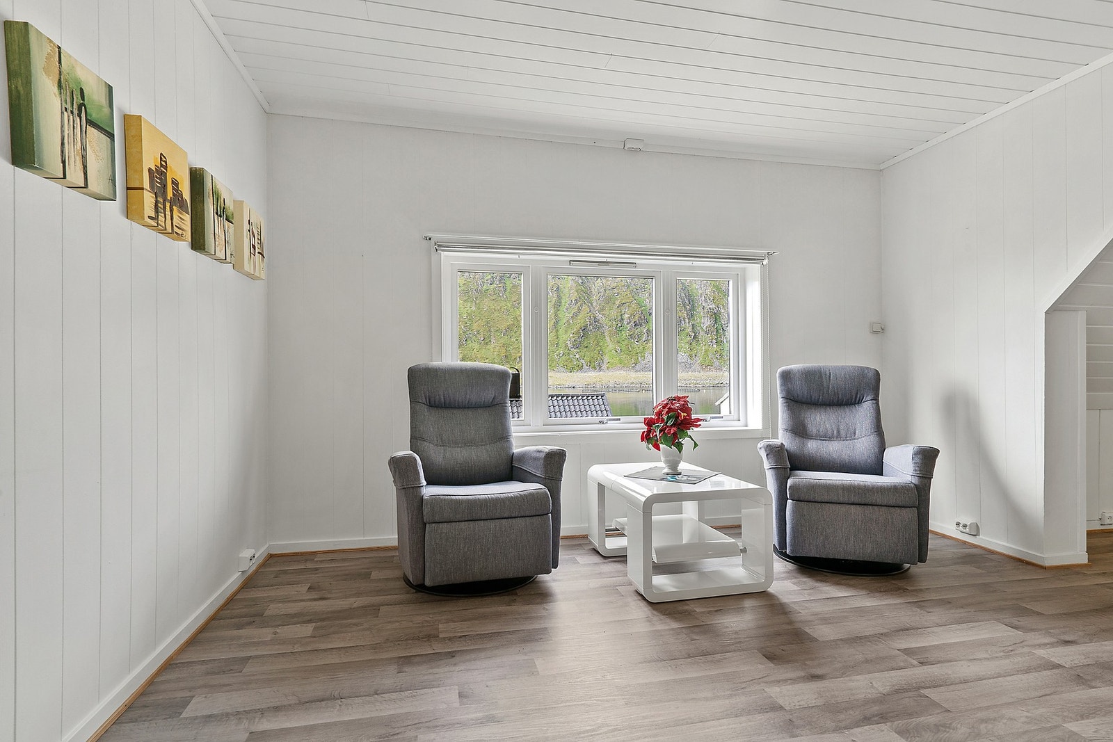 Loftstue med utsikt Galleribilde