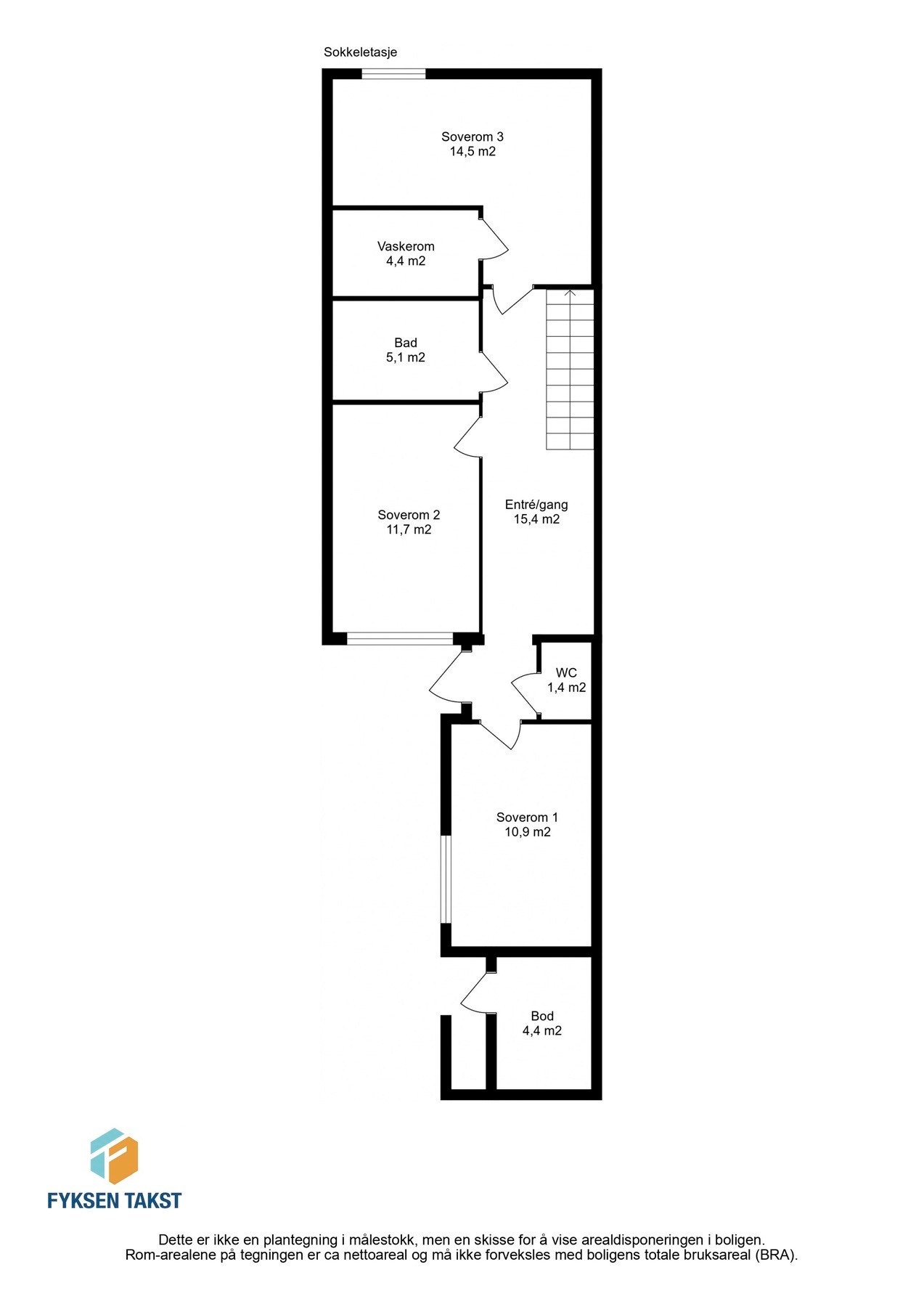 Planskisse underetasje. Galleribilde