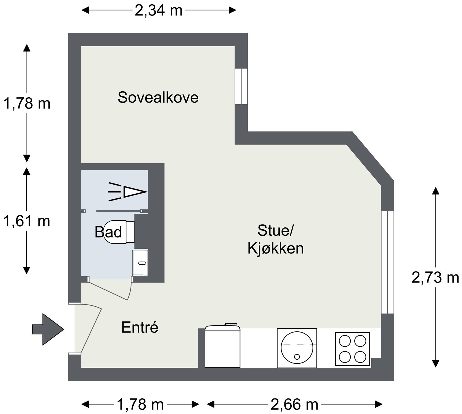Plantegning til orientering. Galleribilde