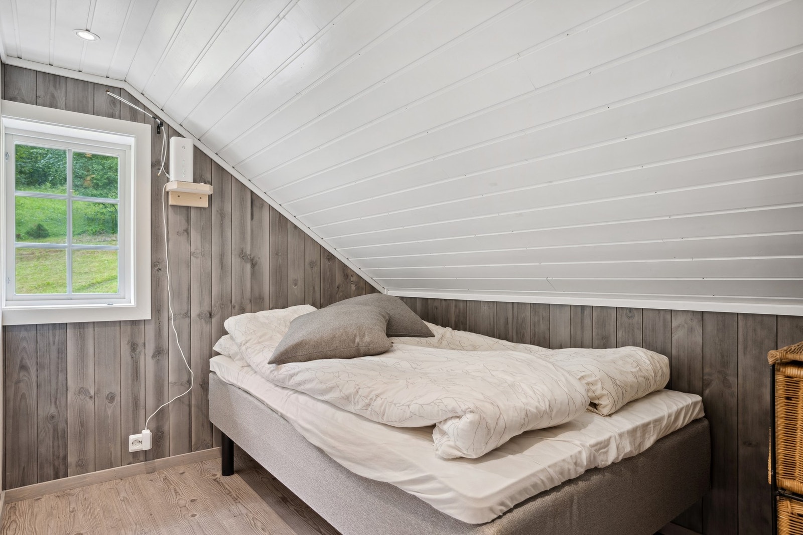 Soverommene er på henholdsvis 3, 3,5 og 6,5 kvm. Galleribilde